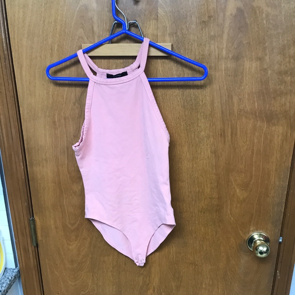 Forever 21 peach bodysuit Small